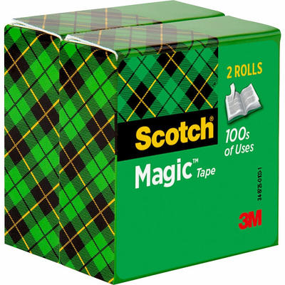  Scotch Wall-Safe Tape, 3/4 x 648, Clear, Pack Of 4