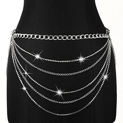 Body Chains Belts For Women Girls Sexy Waist Chain Rhinestone Body Jewelry  Rave Outfits Festival Accessories (Silver01) - Yahoo Shopping