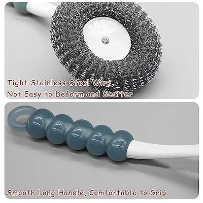 Stainless Steel Pan Brush Wire Metal Scrubber Cleaner Scourer Pots