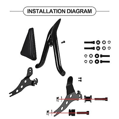 14 Meathook Ape Hangers for for 2013-2023 Harley-Davidson Breakout (Gloss Black)