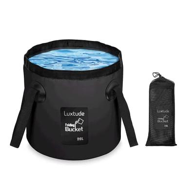 Luxtude Collapsible Bucket with Handle, Lightweight Folding Water