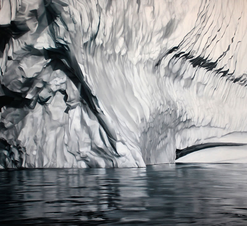 الفنانة زاريا فورمان  Pastel-drawings-of-icebergs-by-zaria-forman-4