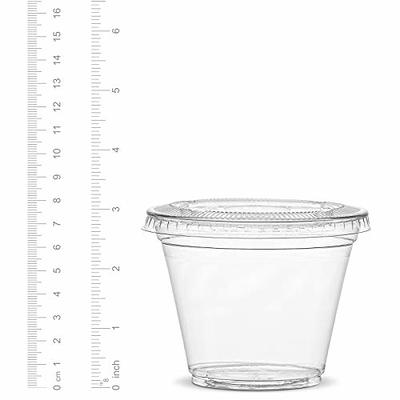 Clear Glass Jar w/ Smooth White Lid, 9 oz