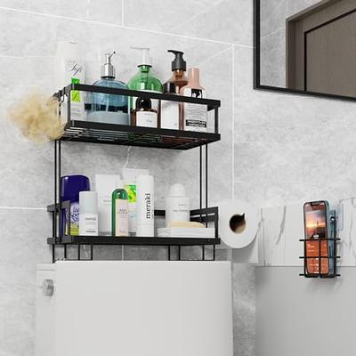 AMBIRD Over The Toilet Storage, 3-Tier Bathroom Organizer Over Toilet with  Sturdy Bamboo Shelves,Multifunctional Toilet Shelf,Easy to Assemble and