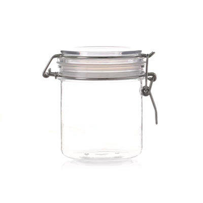 Crystalia Glass Spice Jars Set of 3, Condiment Containers with Handles and  Plastic Lids, Empty Spice Storage Containers for Kitchen, Travel, and BBQ  (Gray) 