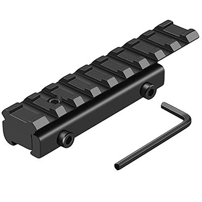 Eastern Tactical Supply 3/8 11MM to 7/8 Dovetail to Picatinny Adaptor  Mount 24 Slots (DV24), 260mm, Low Profile Dovetail to Picatinny Rail  Adapter 11mm to 21mm Picatinny Riser Mount, Length 10 