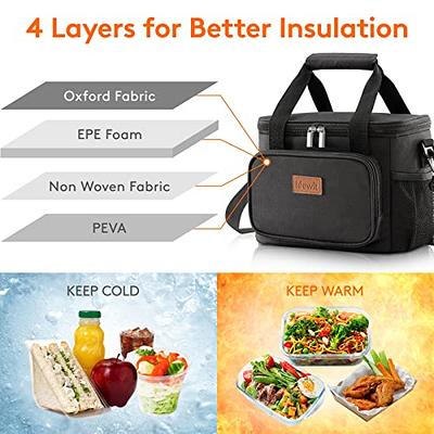 Insulated Lunch Bag Box for Women Men Thermos Cooler Warm Cold Adult Tote  Food