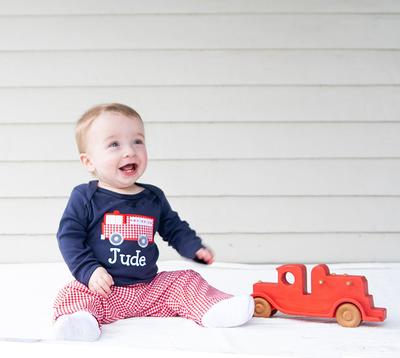 Carters Baby Clothing Outfit Boys 3-Piece Bodysuit & Pant Set Firetruck