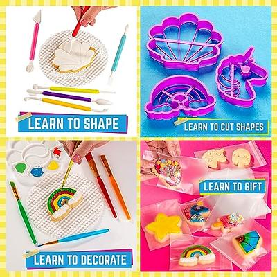  GirlZone Cookie Art Bakery Kit, Decorate Cookies Using Sugar Cookie  Decorating Supplies with Stencils, Brushes and Cutters, Fun Cookie  Decorating Kit and Cookie Gift Idea : Home & Kitchen