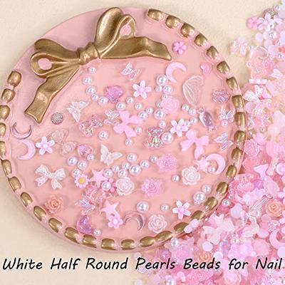 500pcs Rose & White Acrylic Letter Beads, For Jewelry Bracelets