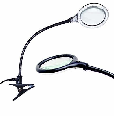 Brightech LightView Pro Magnifying Desk Lamp, 2.25x Light Magnifier with  Clamp, Adjustable Magnifying Glass with Light for Crafts, Reading, Close  Work - Black - Yahoo Shopping