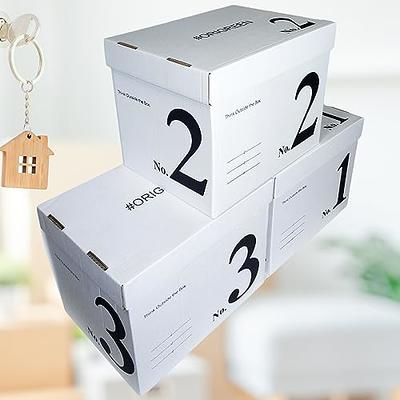 3 Pack Fashionable File Organizer Storage Box with Lid, Ins White File  Boxes, Decorative Memory Box, Portable Moving Box with Lid, Ideal for Home  Office Dorm Cabinet Display, 13.4x10.4x10, 3pc - Yahoo