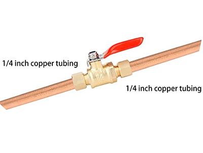Waterline PEX Copper Tube Compression Adapter, 1/2 x 1/2-in