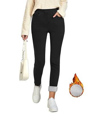 Black Women's XL Ginasy Dress Pants Business Casual Leggings Trousers Work  Pull