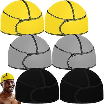 6 Pcs Durag Wave Cap for Men Stringless Durag Compressing Cap