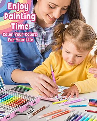 iBayam Art Supplies, 139-Pack Drawing Kit Painting Art Set Art Kits Gifts  Box, Arts and Crafts for Kids Girls Boys, with Coloring Book, Crayons