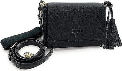 Tory Burch 144688 Thea Flap Black With Gold Hardware Leather Women's  Crossbody Bag - Yahoo Shopping