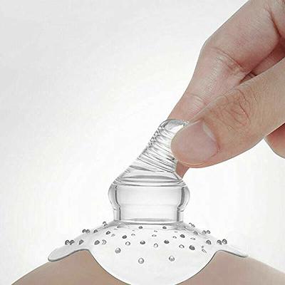 EIMELI Nipple Shield Premium Contact Nippleshield for Breastfeeding with  Latch Difficulties or Flat or Inverted Nipples, Non-Toxic Massage Granules