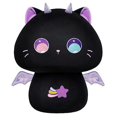 Mewaii 8” Mushroom Plush, Cute Black Cat Plush Pillow Soft Plushies Squishy  Pillow, Purple Big Eye Cat Stuffed Animals, Kawaii Plush Toys Decoration -  Yahoo Shopping