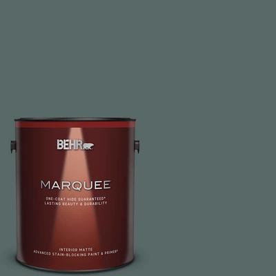 BEHR MARQUEE 1 gal. Black One-Coat Hide Matte Interior Paint