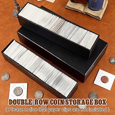 303 Pcs Coin Collecting Supplies 3 Pcs 2 x 2 Inch Coin Storage Boxes for  Coin Co