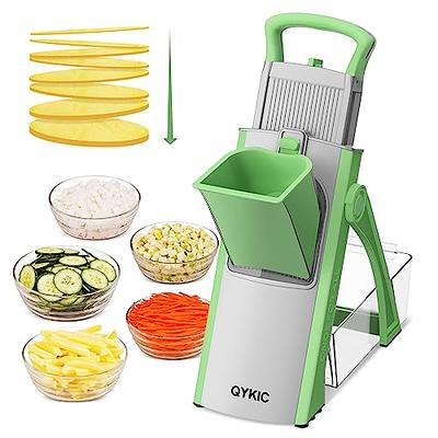 MASTERTOP Adjustable Mandoline Food Slicer Vegetable Slicer Fruit Cutter  Stainless Steel Kitchen Julienne Slicer For Kitchen Waffle Fry Cut Potato  Chip Vegetable Onion Cheese French Fry - Yahoo Shopping