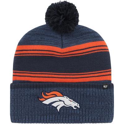 Women's New Era Royal Denver Broncos Snowy Cuffed Knit Hat with Pom