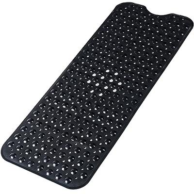 Extra Large Shower Mats Non Slip Without Suction Cups, 23.6 - 47.2 Inch,  Bath Mat for Textured Tub Surface, Loofah Mats for Shower and Bathroom,  Quick