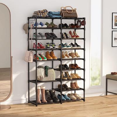 Entryway 4-tier Shoe Shelf with Drawers, Coat Rack, One Set Entryway Shoe  Rack with Storage and Hooks - Yahoo Shopping