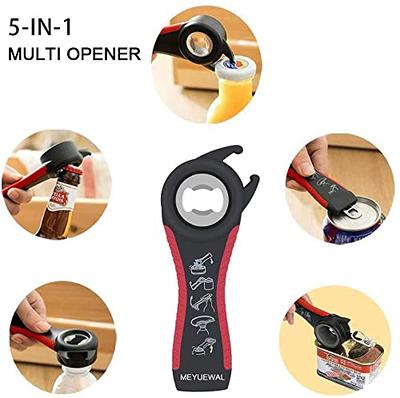Jar Opener Bottle Opener for Weak Hands, 4&5 in 1 Multifunctional Non-Slip  Can Lid Opener Tools with Silicone Jar Gripper Pad for Seniors, Children  and Arthritic Hands(6-piece -set) - Yahoo Shopping