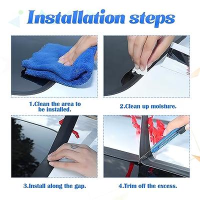  2 Pieces Windshield Seal Strip Weather Stripping Car Rubber  T-Shaped, Windshield Strip Window, Rubber Strip Front Windshield 14mm+19mm,  Sunroof Seal Replacement Automotive Door Outer Glass Gap (26ft) : Automotive