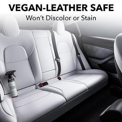 TesLiner Tesla Seat Cleaner for White, Black, Cream Vegan Leather, Helps  with Blue Dye, Stains, Safe on All Surfaces, Interior Cleaner for Model 3 Y  S X