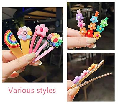 10pcs/set Children Flower Fruit Hairpin Hair Clips Girls Candy