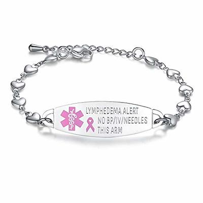 NEW Medical Alert Bracelets Stainless Steel Adjustable Strap Survival  Awareness