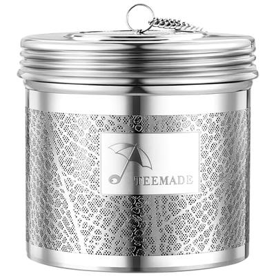 Reinmoson 2 Pack Large Tea Infuser for Loose Leaf Tea & Spice Infuser for  Cooking, 18/8 304 Stainless Steel, Threaded Lid, Chain Hook, Extra Fine  Mesh Tea Strainer Ball for Herb, Iced