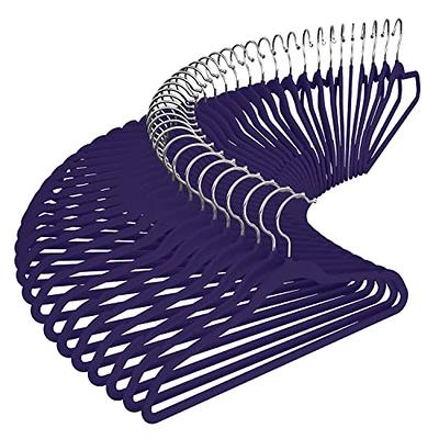 Utopia Home Clothes Hangers 50 Pack - Plastic Hangers Space Saving -  Durable Coat Hanger with Shoulder Grooves (Black)