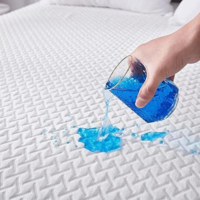 Twin Air Mattress Pad Sheets Cover, Air Mattress Topper Protector Plush  Quilted, Soft Breathable and Noiseless Down Alternative Mattress Pad with  Deep