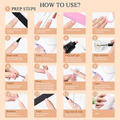 Poly UV gel kit all for nail art gel nail extension kit slip solution  generator acrylic gel polish nail art tools design fingerprint - AliExpress