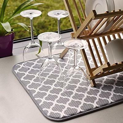 Super Absorbent Coffee Dish Kitchen Absorbent Draining Mat Quick Dry Drying  Mat
