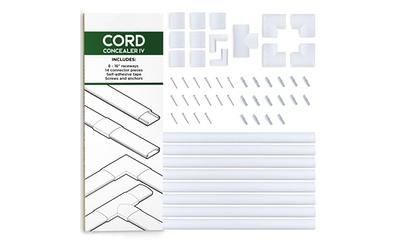 306in Cord Hider for One Cord, Cable Hider Paintable Wire Covers for Cords  Wall, PVC Wire