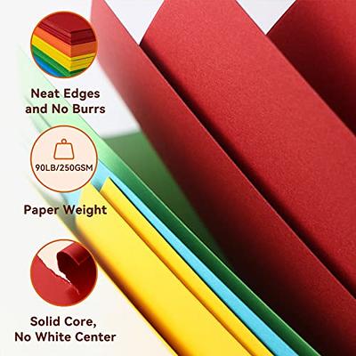 25Sheets Black Cardstock Paper, 8.5 x 11 Card stock for Cricut, Thick  Construction Paper for Card Making, Scrapbooking, Craft 90 lb / 250 gsm