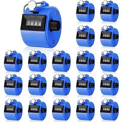 Hand Pitch Tally Counter Clicker –2 Pack Blue Handheld People Lap
