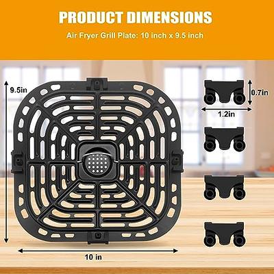 Air Fryer Accessories Compatible with Ninja Foodi Grill 5 in 1, Instant  Pot, Gourmia, Chefman, Power Vortex, More, Air Fryer Rack, Air Fryer Cheat