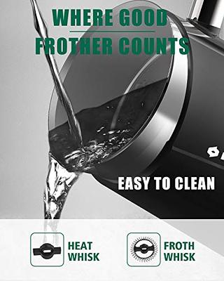 Huogary Milk Frother, Milk Steamer for Milk Foam & Hot Milk(4.5oz/10.5oz),  Electric Milk Frother and Warmer for Homemade Coffee, 120V (Black) (black)  - Yahoo Shopping