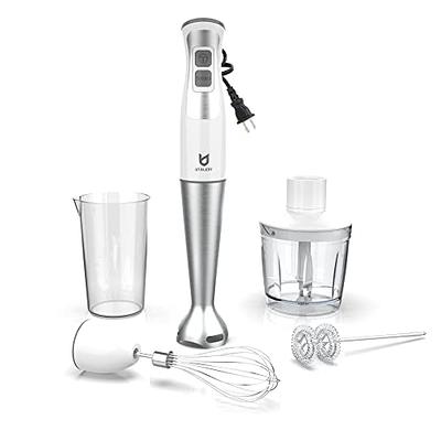 COMFEE' Immersion Hand Blender, Brushed Stainless Steel, 2-Speed,  Multipurpose Stick Blender with 200 Watts, 600ml Mixing Beaker and Whisk,  Perfect for Baby Food, Smoothies, Sauces and Soups, Black - Yahoo Shopping