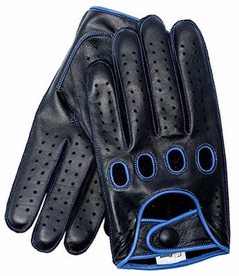 MGGM Collection Mens Touchscreen Unlined Leather Driving Gloves