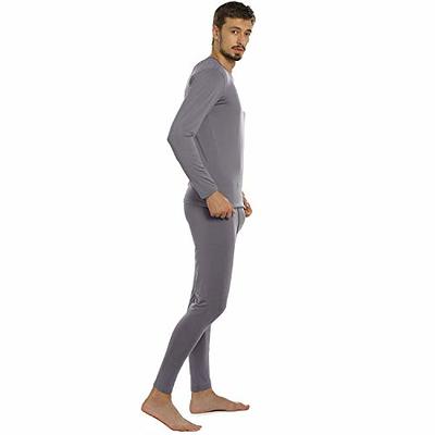 ViCherub Thermal Underwear for Men Fleece Lined Long Johns Thermals Top and  Bottom Set Base Layer for Cold Weather Grey M - Yahoo Shopping