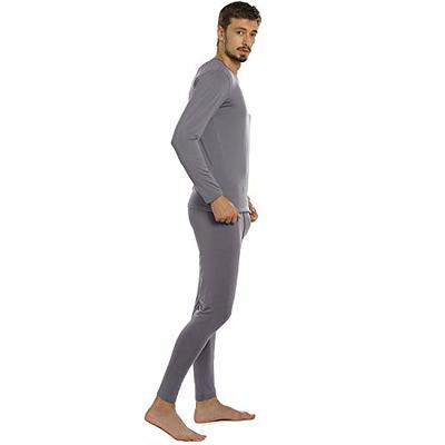 ViCherub Thermal Underwear for Men Fleece Lined Long Johns Thermals Top and Bottom  Set Base Layer for Cold Weather Grey M - Yahoo Shopping