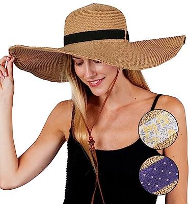 KEYDUACU Oversized Women's Beach hat, 31.5 inch (80cm) Wide Brim