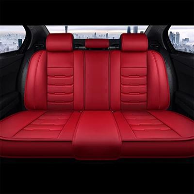 BPOOBP Luxury 5 Seats Car Seat Covers Fit for Frontier Vehicles Front&Rear  Seat Protector Waterproof Leather Seat Cushion (Red with Pillows) - Yahoo  Shopping